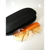 Vintage Y2K Chanel Rimless Sunglasses Gradient Orange with Case