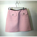 Vintage Prada Milano Mini Skirt Light Pink Size 42 W28 Women's Made in Italy