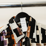 John Galliano Newspaper Button Up Shirt