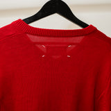 Maison Margiela Red Long Sleeve Sweater