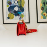 Chanel Red Caviar Quilted Boy Bag