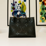 Louis Vuitton Empreinte Monogram Giant On The Go Bag w/ LV Scarf