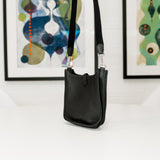 Hermes Evelyn Black 16 TPM Crossbody Silver Hardware