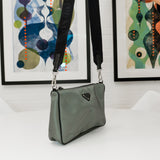 Prada Re-Nylon Saffiano Messenger Crossbody Bag