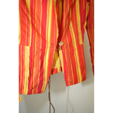 VTG Dries Van Noten Vertical Striped Blazer Top Yellow/Orange Size 36 Women's