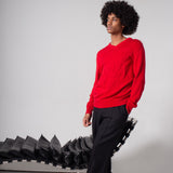 Maison Margiela Red Long Sleeve Sweater