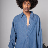 Gucci Aliscans Patchwork Oversized Denim Shirt NWT