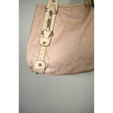 VTG Gucci Light Pink Guccissima Canvas & Leather Handbag / Shoulder Bag Women's