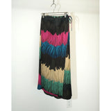 Pleats Please by Issey Miyake Pleated Multicolor Long Skirt Size 4 Women's