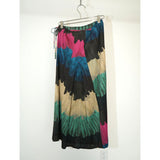 Pleats Please by Issey Miyake Pleated Multicolor Long Skirt Size 4 Women's