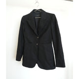 Gucci Single-breasted 2-Button Blazer Jacket Black Size 40 Men's Made in Italy