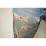 Dolce & Gabbana Distressed Pastel Details Slim Straight Denim Jeans W31 Women's