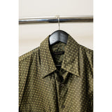 Valentino Silk Button Up Shirt Green