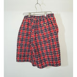 Gucci Tweed Hibiscus Red Shorts W24 Women's Made in Italy