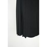 Vintage Thierry Mugler Paris Knee-Length Skort Shirt x A-Line Pleated Skirt Black W23 Women's