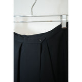 Vintage Thierry Mugler Paris Knee-Length Skort Shirt x A-Line Pleated Skirt Black W23 Women's