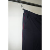 Gucci Straight Leg Navy Blue Trouser Pants w/ Maroon Line Accent 52R W35 Men's