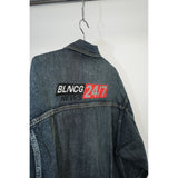 Balenciaga FW20 24/7 News Embroidered 4-Pocket Denim Jacket Black Size 46 Men's