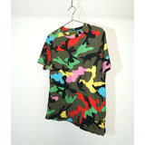 Valentino by Mario Valentino Multicolor Camouflage Tee Shirt Small Men's