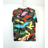 Valentino by Mario Valentino Multicolor Camouflage Tee Shirt Small Men's