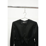 Y's Yohji Yamamoto Button Up Jacket Black Size 3 Women's Made in Japan