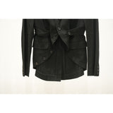 Y's Yohji Yamamoto Button Up Jacket Black Size 3 Women's Made in Japan