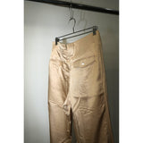 Gucci x Tom Ford High Waist Straight Leg Silk Trouser Pants Light Beige W30 Women's